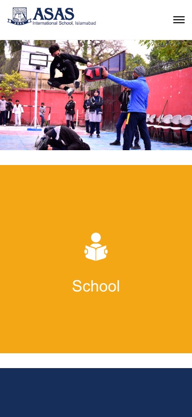 ASAS International School — Mobile homepage