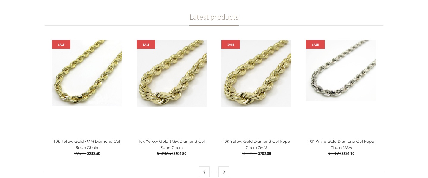 Gold Americas — Latest products with sale pricing